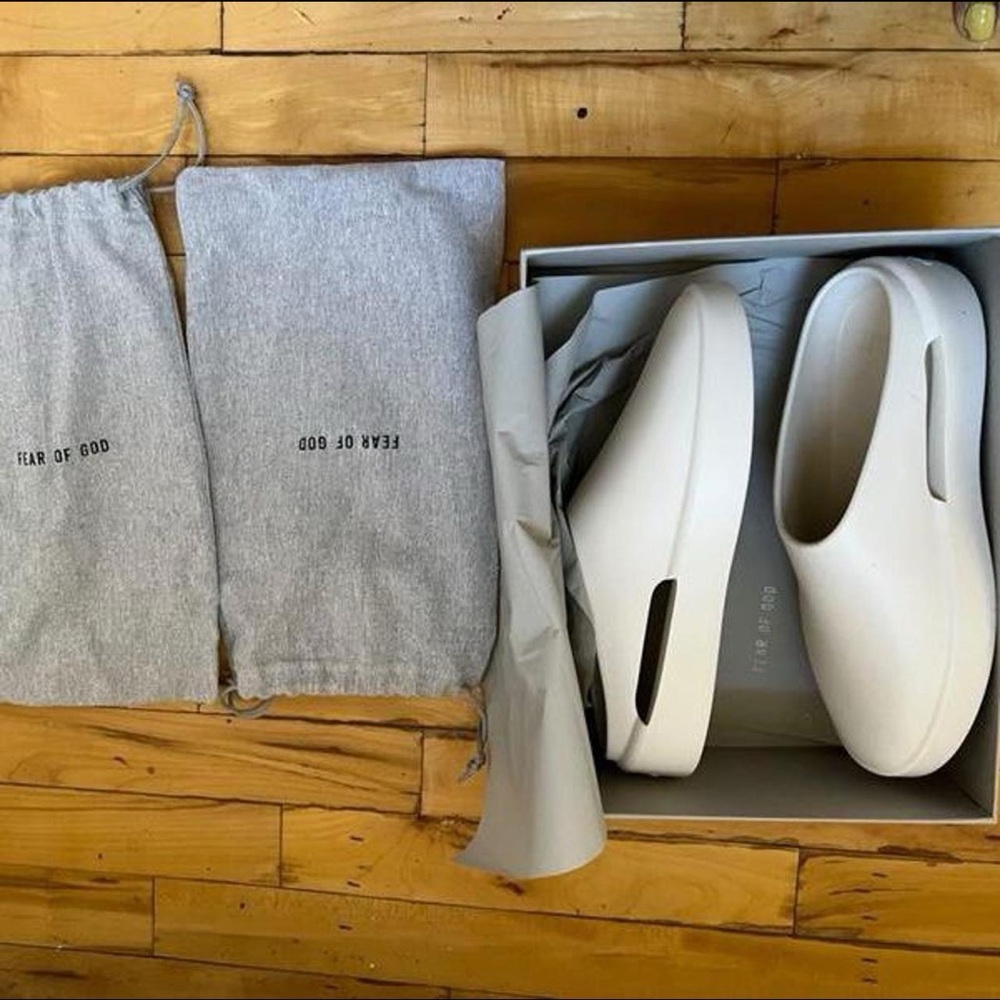 Fear of God cozy slip on flats